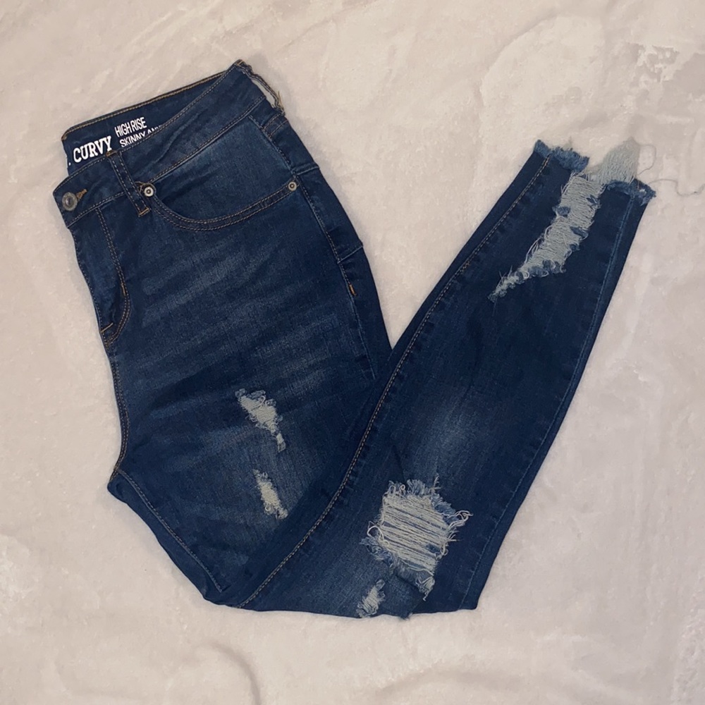 High Rise Skinny Ankle Jeans